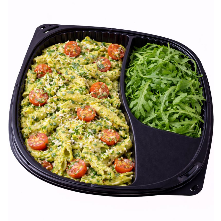 Vegetarijanski / posni meni — pasta sa pestom i cherry paradajzom, rukola salata